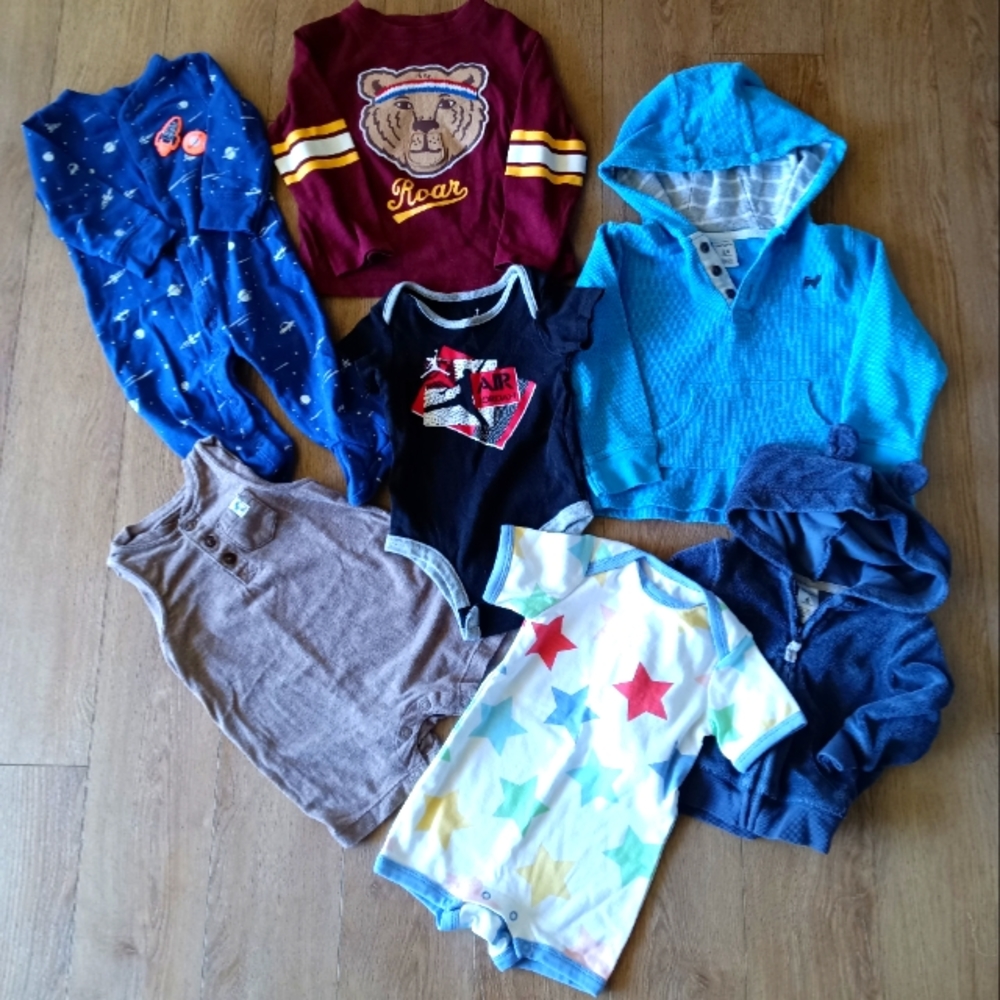 7 pc Baby boy clothing Carter's, Primary, Baby Gap